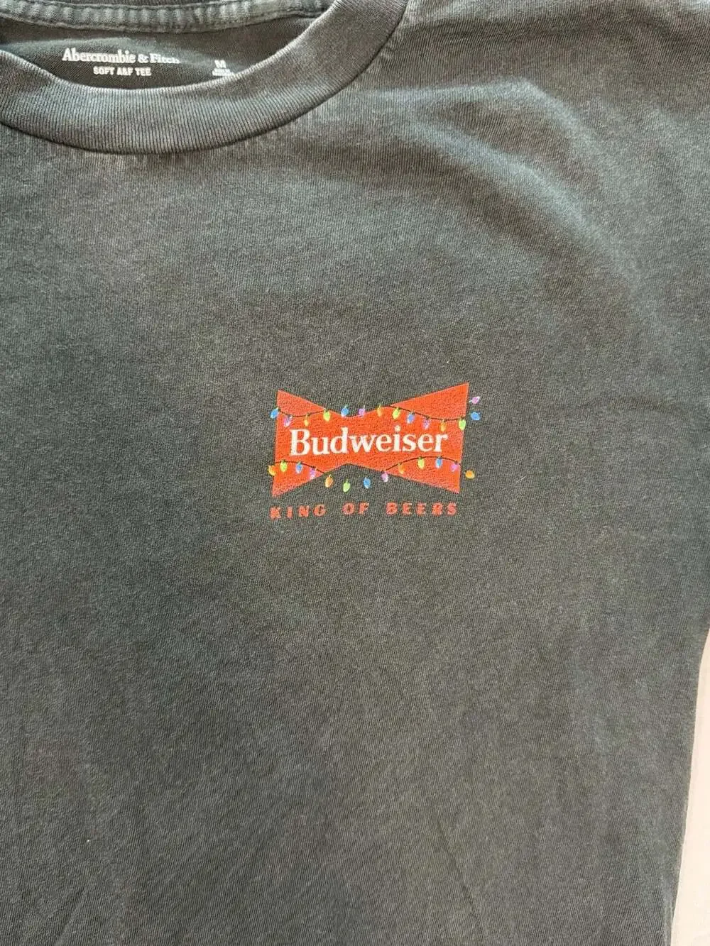 Vintage Salem Budweiser Nascar T Shirt Single Stitch 90's #25 Sz Medium Promo